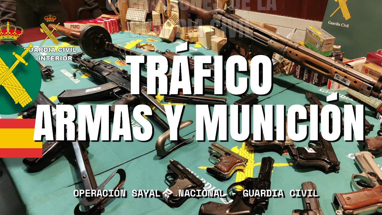 La Guardia Civil desarticula una organización dedicada al tráfico de armas y munición