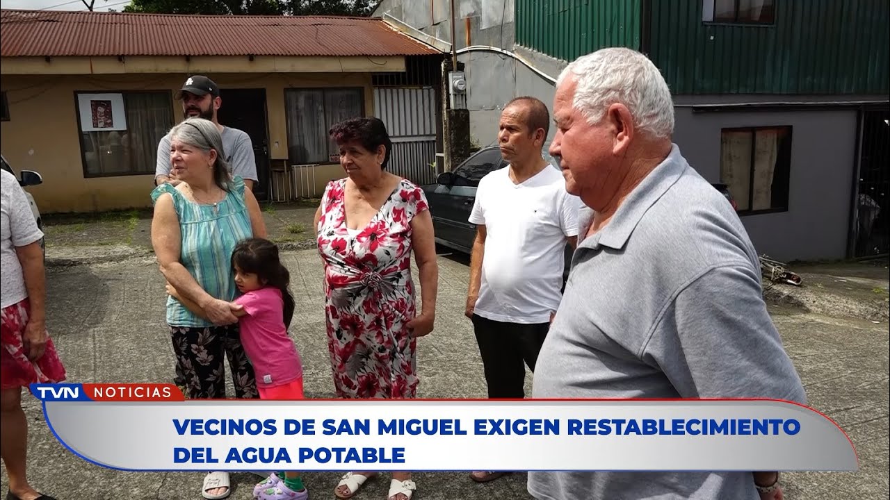 VECINOS DE SAN MIGUEL EXIGEN RESTABLECIMIENTO DEL AGUA POTABLE | TVN Noticias