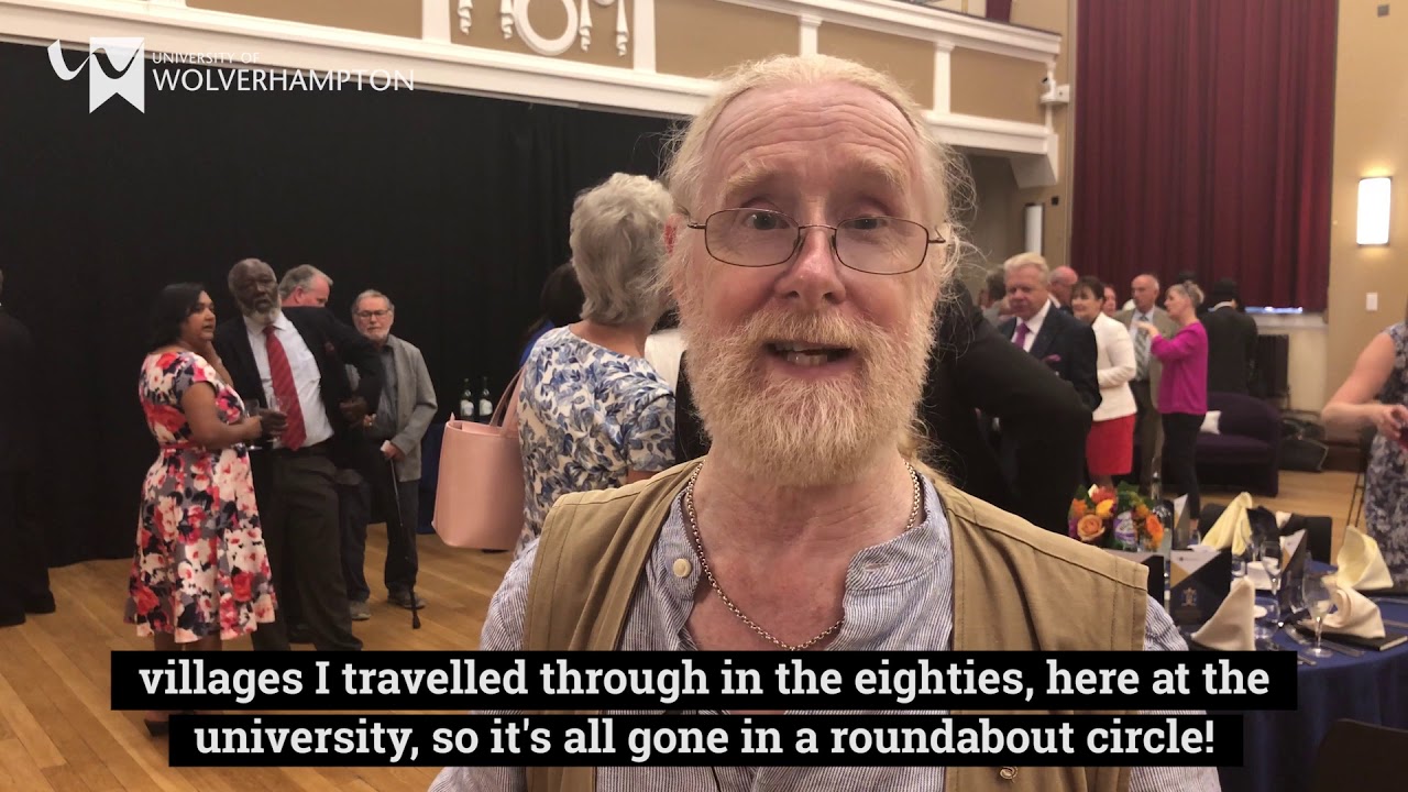 Mark O'Shea at the University of Wolverhampton Honorary Graduates Lunch