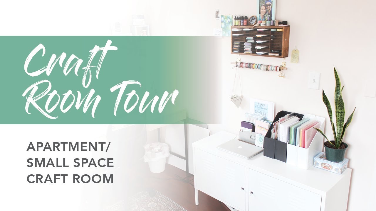 Small Space/Apartment Craft Room Tour! | Storage on a budget