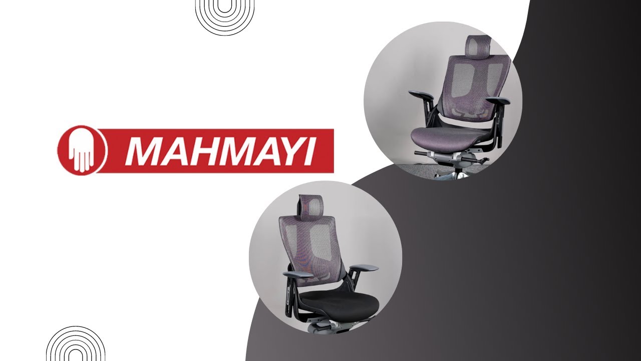 Mahmayi MF 709 WAU 2 MESH & FABRIC HIGHBACK CHAIR BLACK