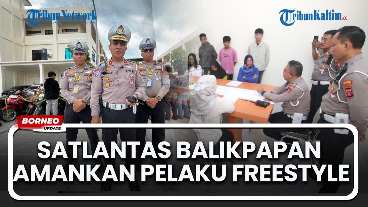 Satlantas Polresta Balikpapan Amankan Pelaku &lrm;Freestyle di Jalan Raya yang Viral di Media Sosial