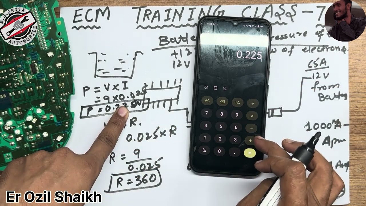 #76 How battery ampere flow and what is voltage and what is current and watt explain in detail |Ozil