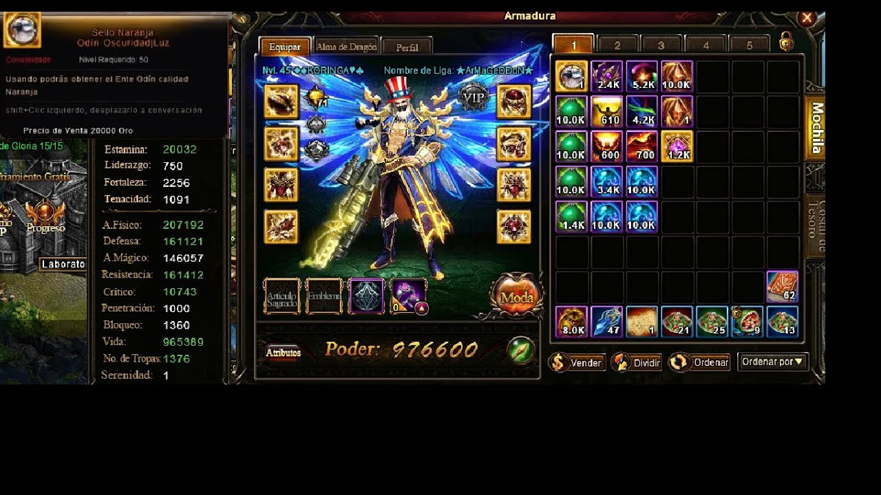 Legend Online - ♦♠KORINGA♥♣ Lvl 45. 976k - Up INSANO para o lvl 50