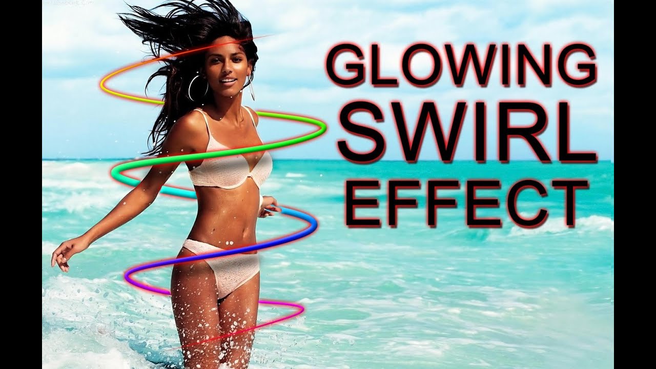 Glowing Swirl Effect - Photoshop Tutorial - Neon Glow Lines Around A Person