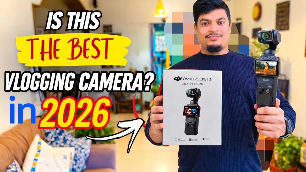 Best Vlogging Camera in 2025 📸DJI Osmo Pocket 3 ✨DJI Pocket 3 Creator Combo😍 