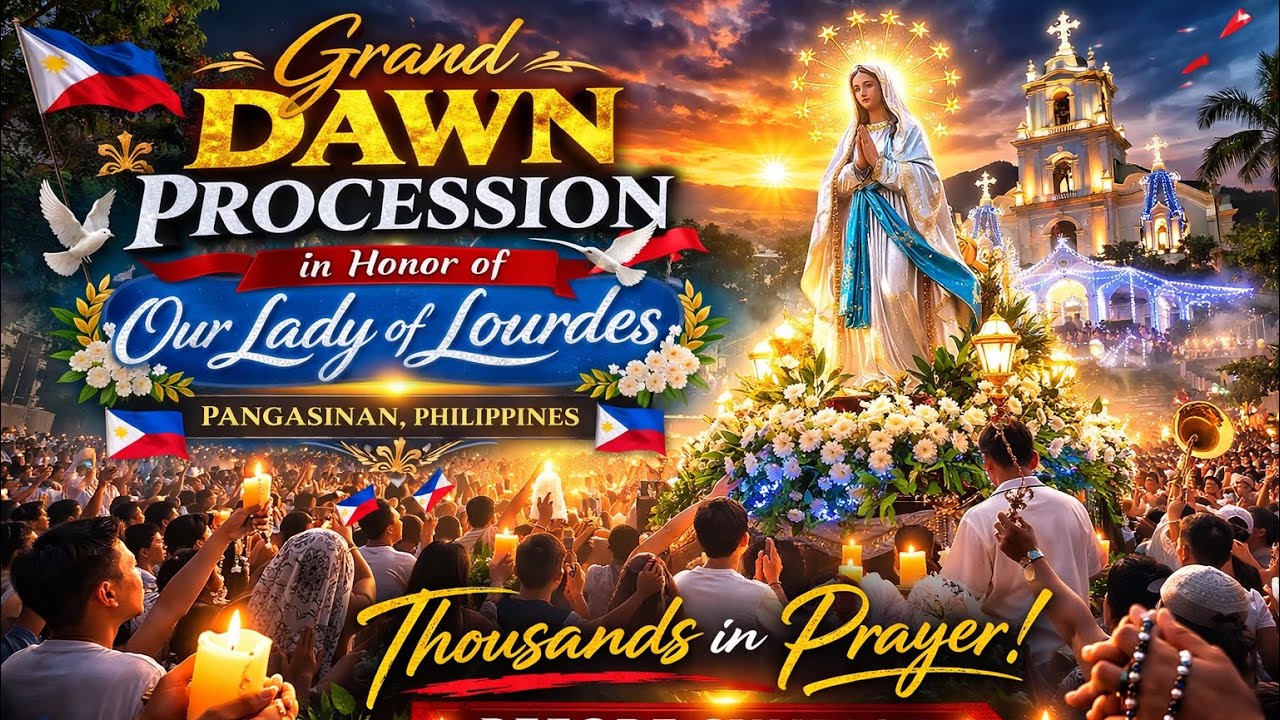 Grand Dawn Procession | Feast of Our Lady of Lourdes 2026 | Pangasinan Philippines 🇵🇭