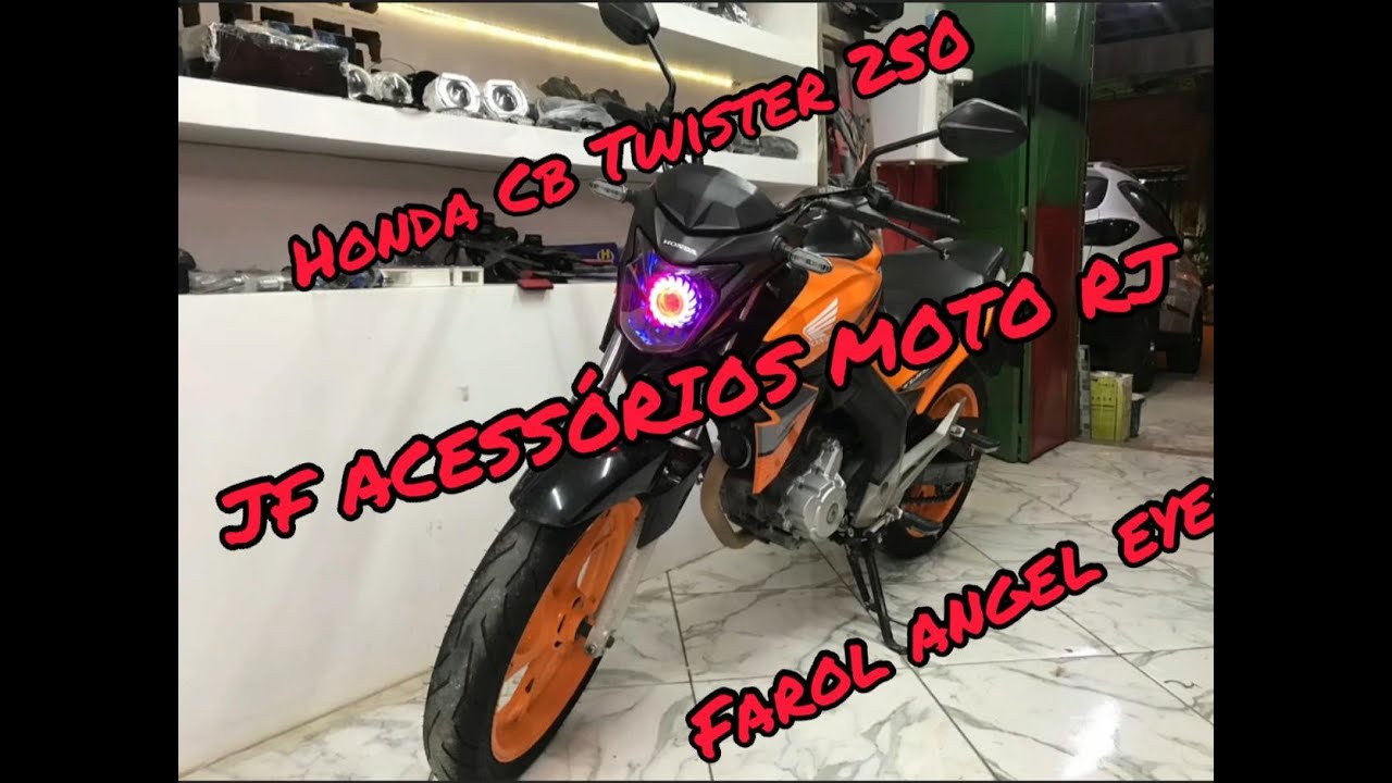 Farol Angel Eye Honda Cb Twister 250cc JFAMRJ