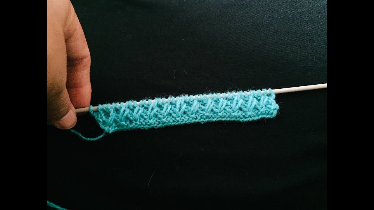 SWEATER DESIGN-BORDER DESIGN-BORDER VERY EASY CRISS CROSS KNITTING PATTERN