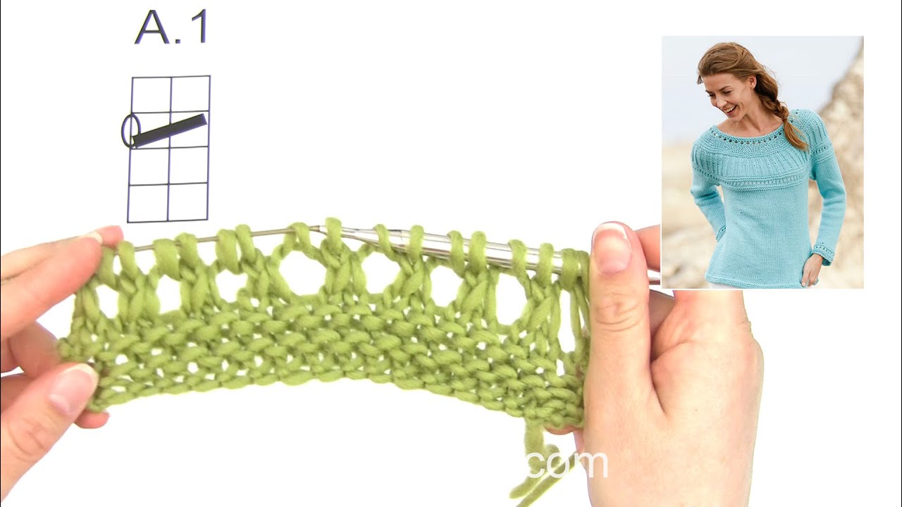 How to knit A.1 in DROPS 161-9, 161-10 and 161-11