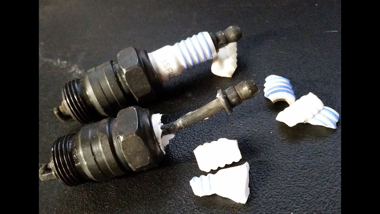 How to break glass with a fragment of a spark plug (Part 4)