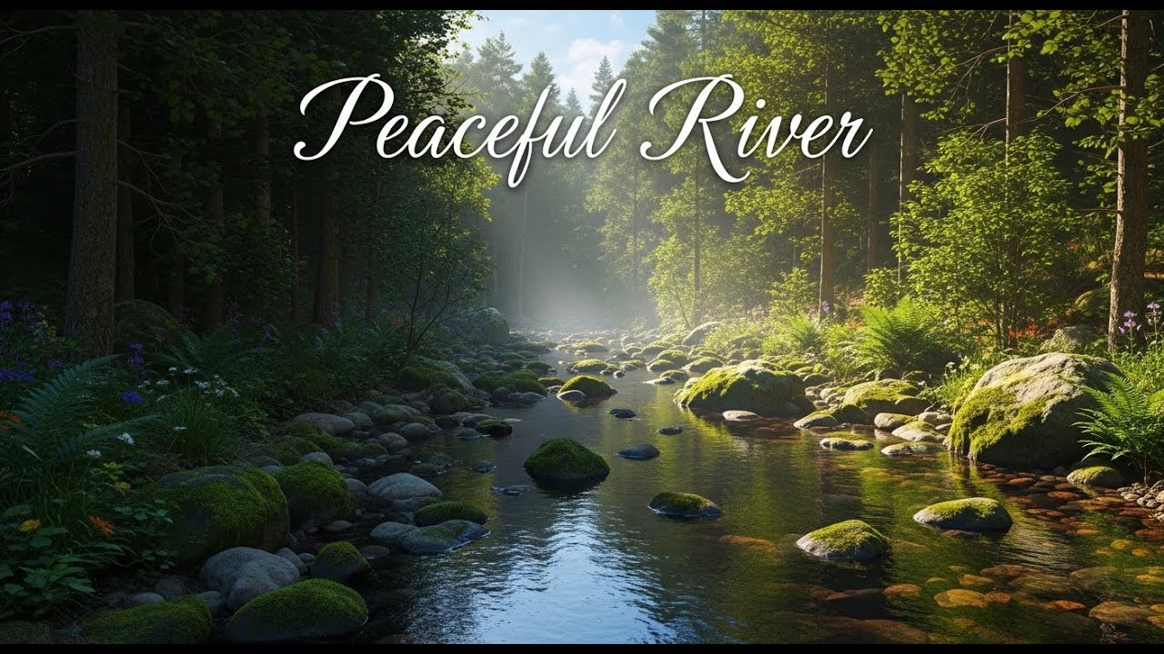 Tranquil River Flow 🌿 Soothing Nature Soundscape for Sleep and Stress Relief #943