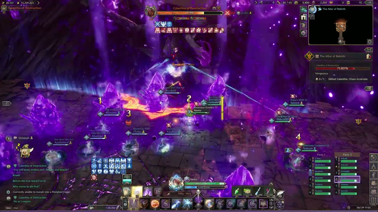 The Altar of Rebirth [Difficult] Altar of Calanthia Throne and Liberty