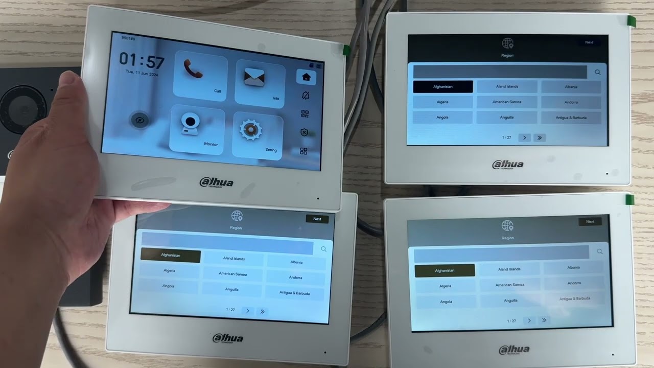 How to config VTO3311Q and 4 screen