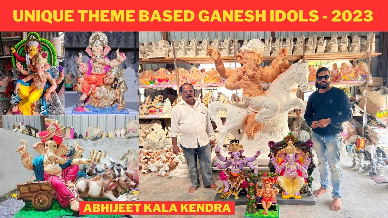 UNIQUE & THEME BASED GANESH IDOL MANUFACTURERS - ABHIJIT KALA KENDRA KAMSHET 2023 || LATEST MODELS
