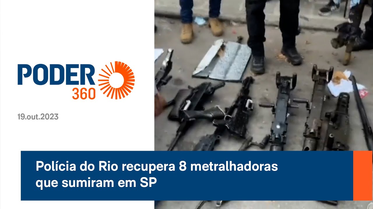 Polícia do Rio recupera 8 metralhadoras que sumiram em SP
