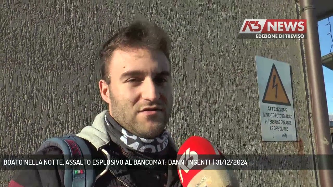 BOATO NELLA NOTTE, ASSALTO ESPLOSIVO AL BANCOMAT: DANNI INGENTI  | 31/12/2024