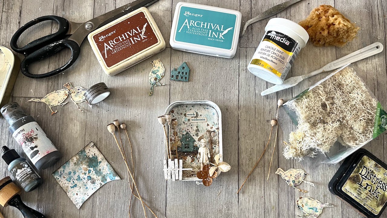 A few (more) minutes of fun - with an altered tin vignette