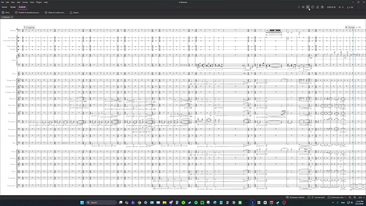 In Between Full Score