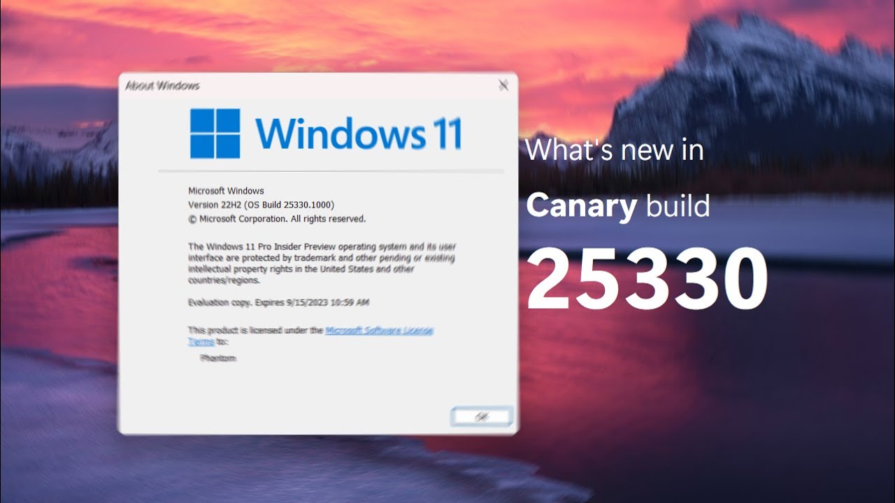 Small bits and a XAML home - Windows 11 Canary build 25330 and what's new