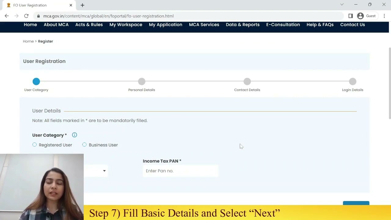 How to register yourself on IEPFA portal to claim refund of unclaimed amount.
