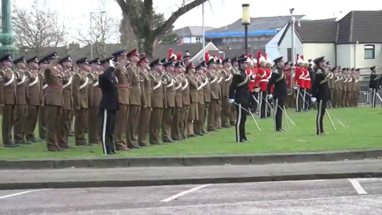 1st The Queen's Dragoon Guards Parade, Swansea City.