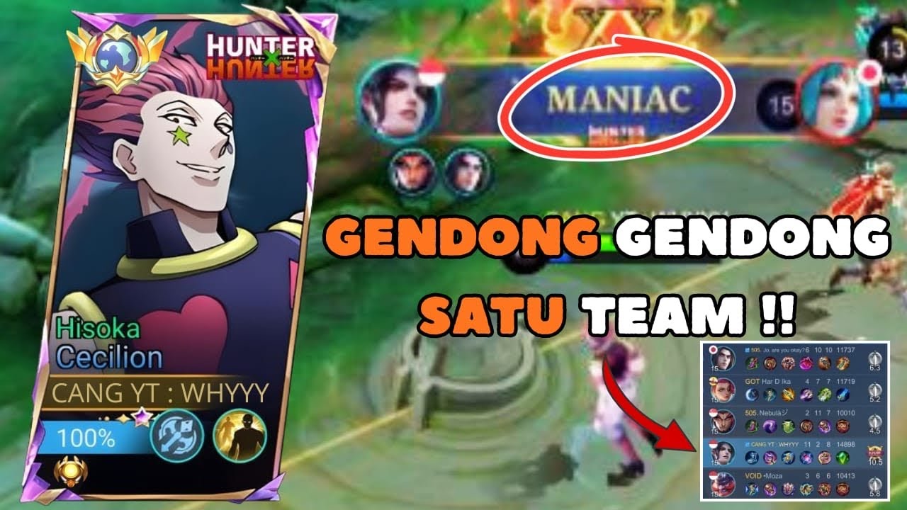 PUSH GLOBAL CECILION PART 15 : PERJUANGAN GENDONG SATU TEAM - MOBILE LEGENDS