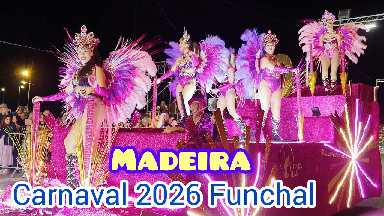 Cortejo Carnaval 2026 Funchal Madeira Island Cortejo Música Popular Portuguesa Portugal 
