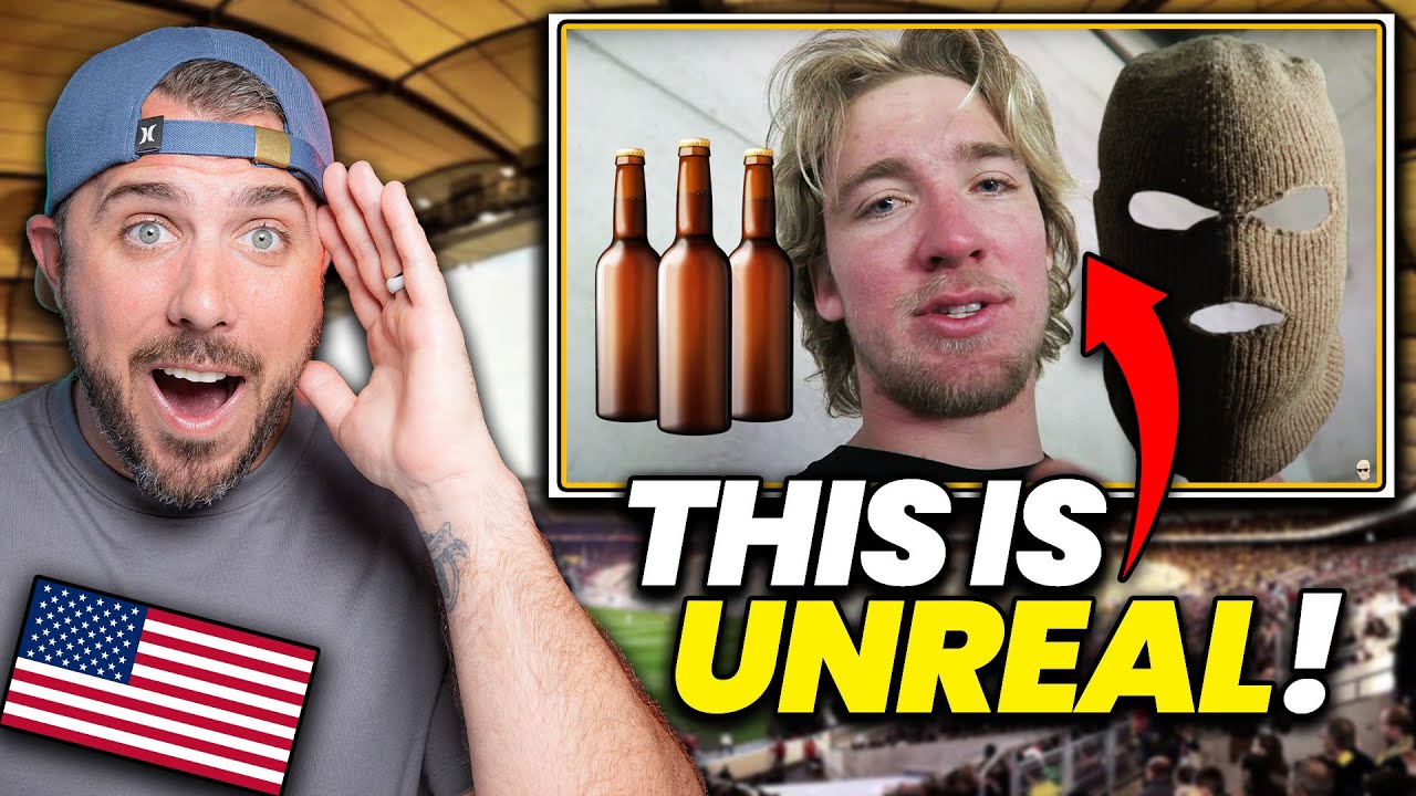American Reacts to First Ever German Football Game! I'm Jealous...