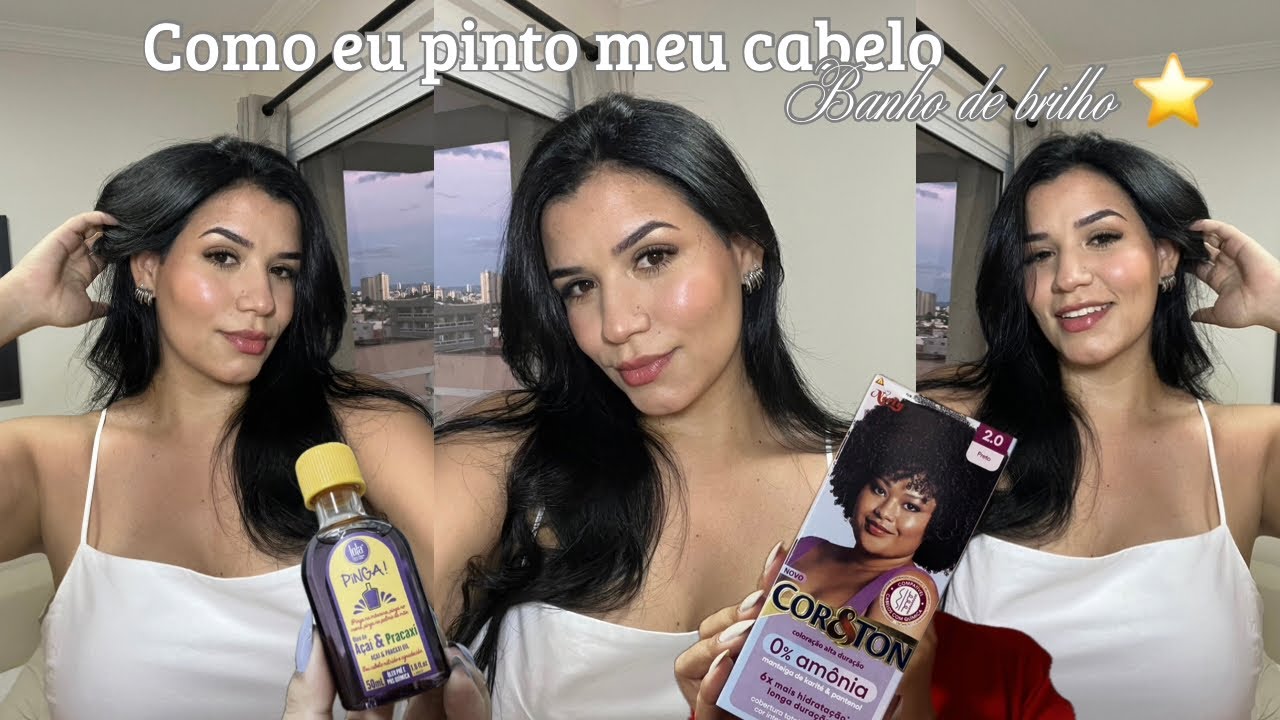 COMO EU PINTO MEU CABELO DE PRETO