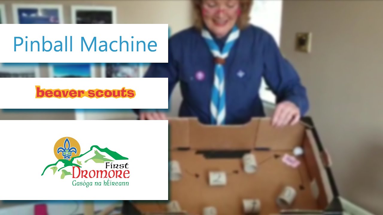 Make your own Pinball Machine! 🏐 No-cost craft activity for Beaver Scouts