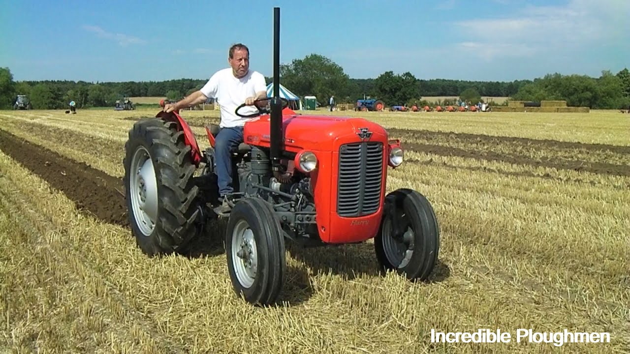1959 Massey Ferguson 35 2.3 Litre 4-Cyl Diesel Tractor (34 HP) with Ferguson Plough