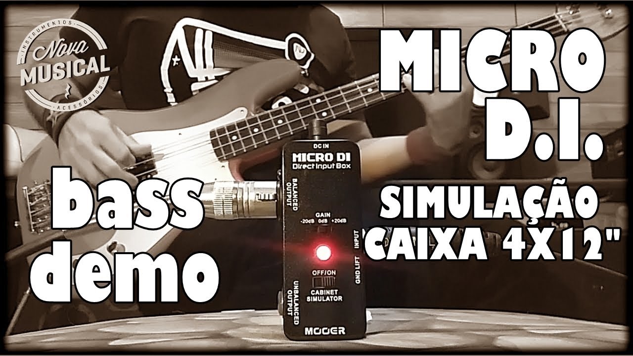 Mooer Mini Direct Box  DI Cab Sim no Baixo - Custo Benefício