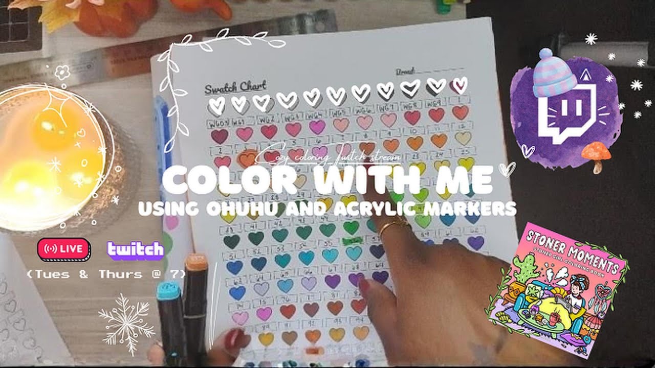 Coloring While Cozy & Elevated | Stoner Moments Coloring Book 🌌🌙