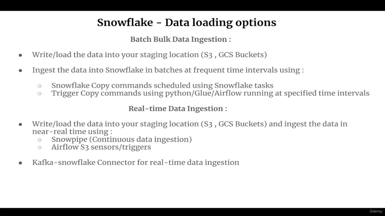 5.2 - Data Ingestion Section Overview: Snowflake - Data Loading, Ingestion, and Extraction