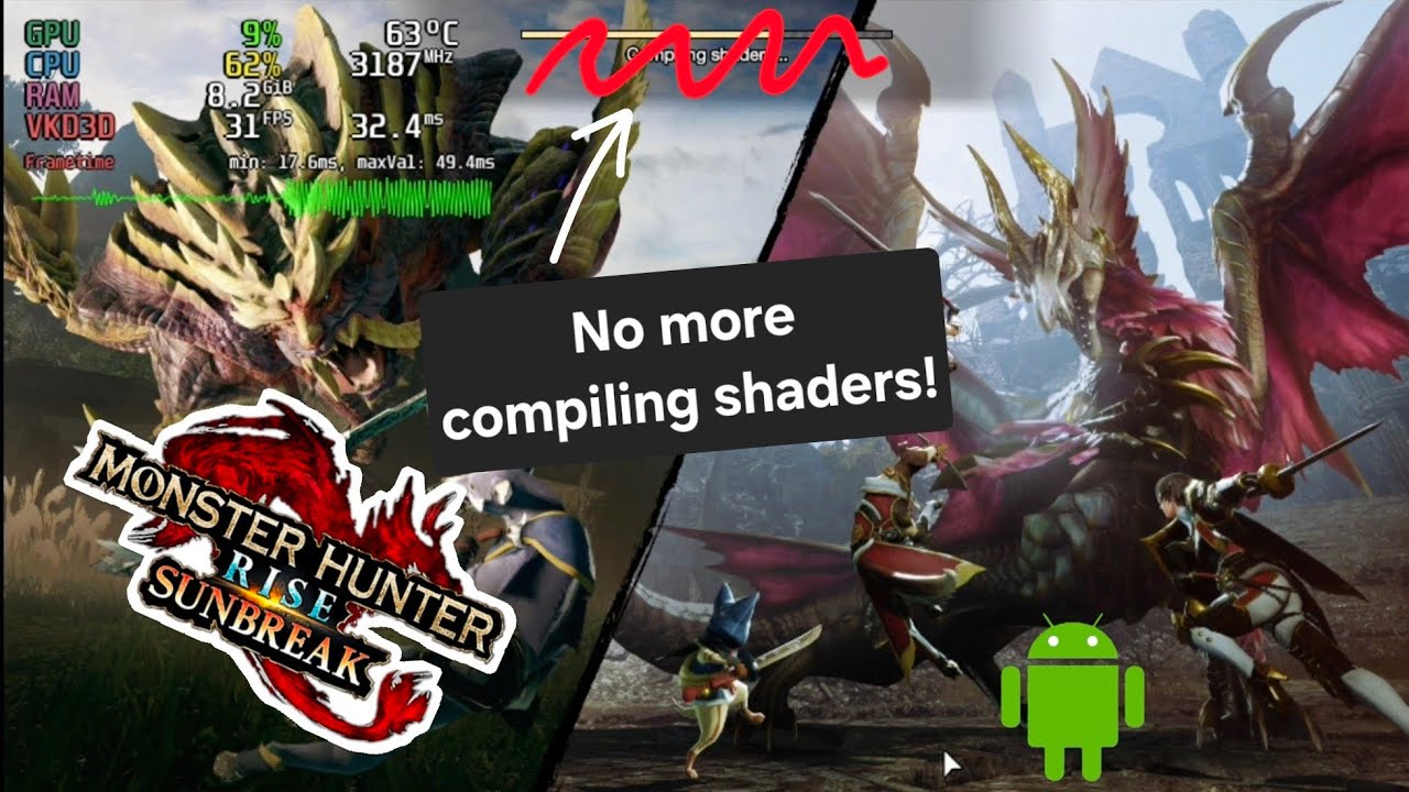 Monster Hunter Rise Sunbreak - AYN Thor - Settings and Shader Fix!