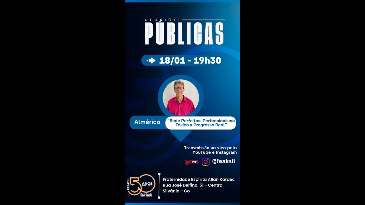 "SEDE PERFEITOS: PERFECCIONISMO TÓXICO X PROGRESSO REAL" - ALMÉRICO