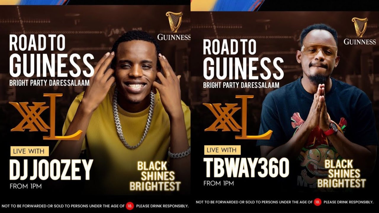 LIVE: Dar es Salaam Sand Up, T BWAY 360 & DJ Joozey  | GINNESS  x  XXL