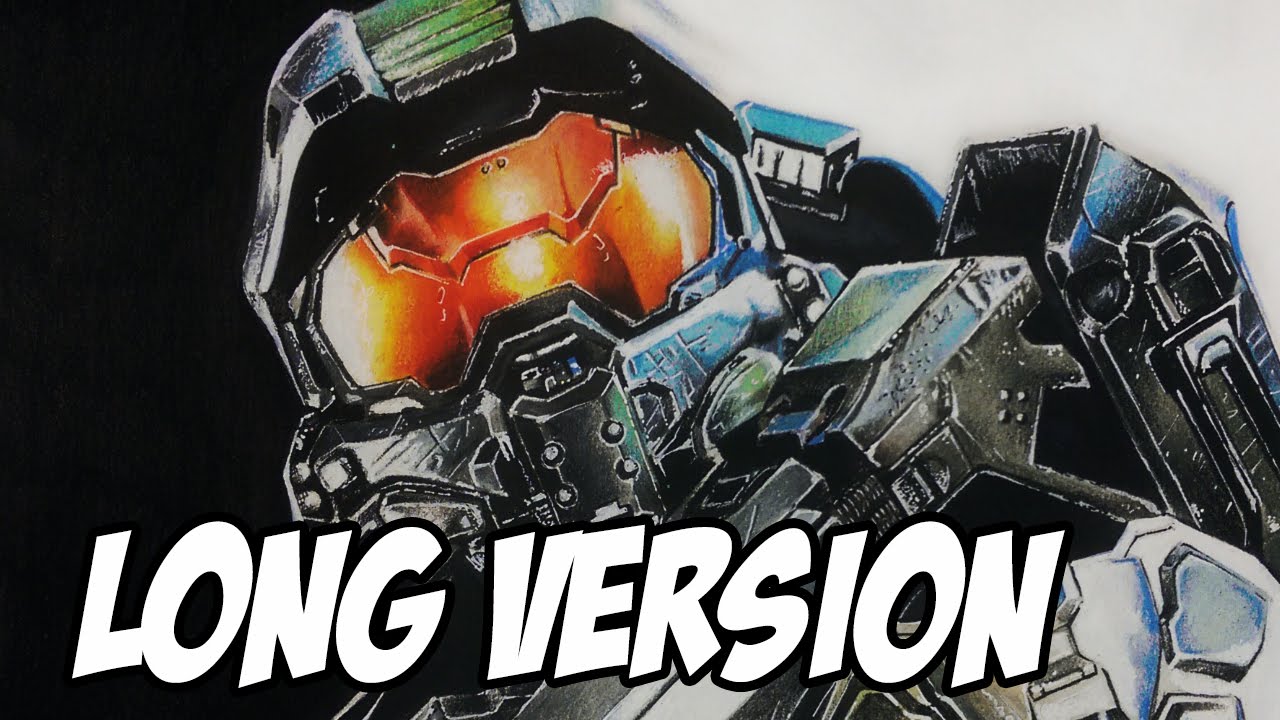 How to Draw the Master Chief from Halo | Long Version