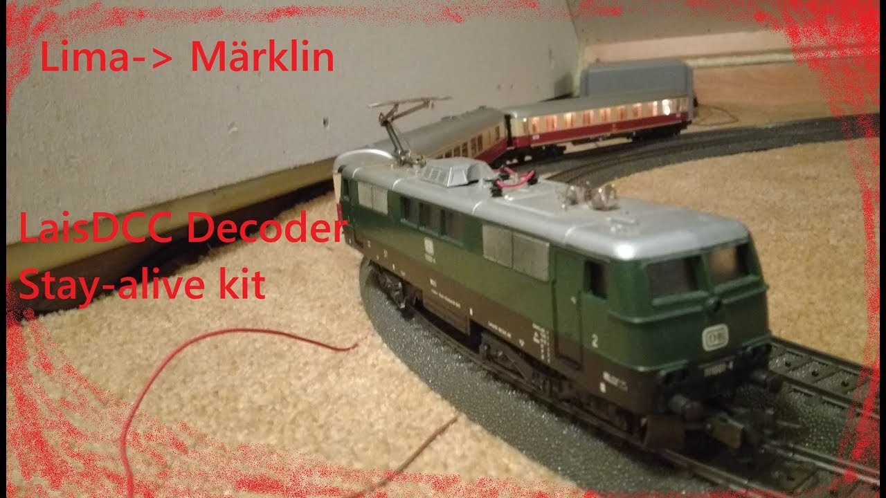 Lima to Märklin Digital conversion with LaisDCC decoder +Stay-alive kit, Mobile station 2 setup