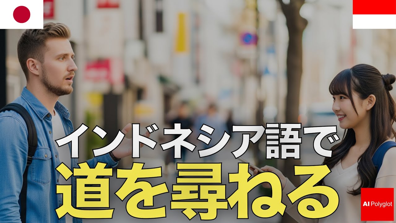 インドネシア語で道を尋ねる | 聞き流し | リスニング