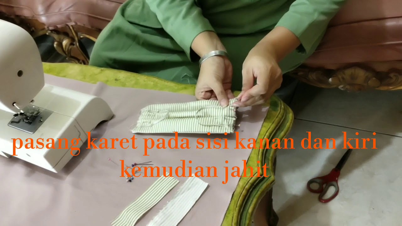 Cara Membuat Masker kain 3 lapis + Filter l How to make face mask