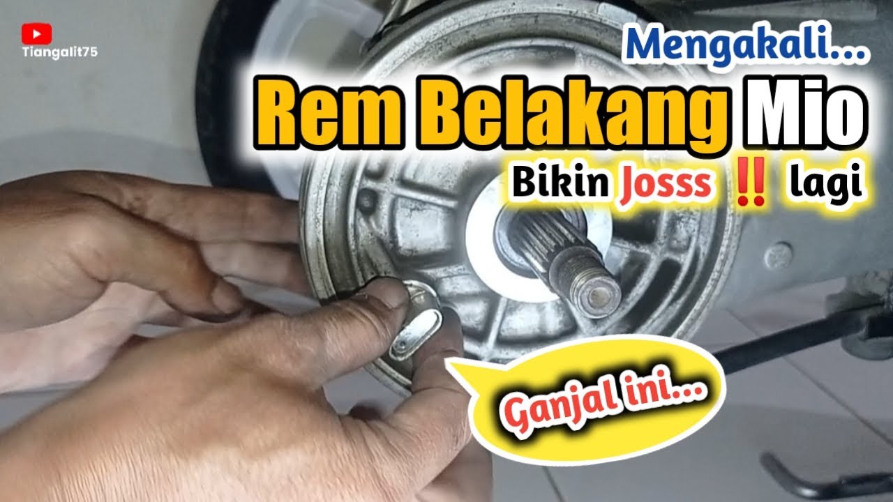 MENGAKALI REM BELAKANG MIO AUS‼️@tiangalit75