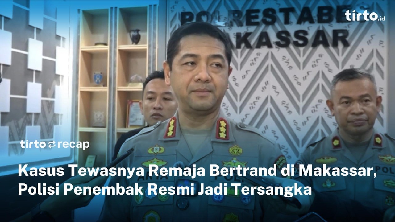 Polisi Penembak Remaja di Makassar Jadi Tersangka, Kasus Tewasnya Bertrand Diselidiki | Tirto Recap