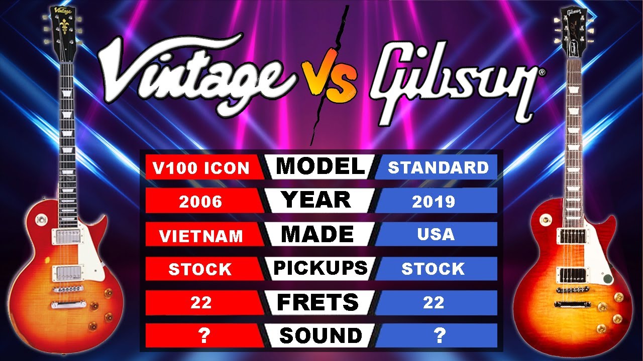 Blind Test: Vintage V100 V Gibson 50's Standard