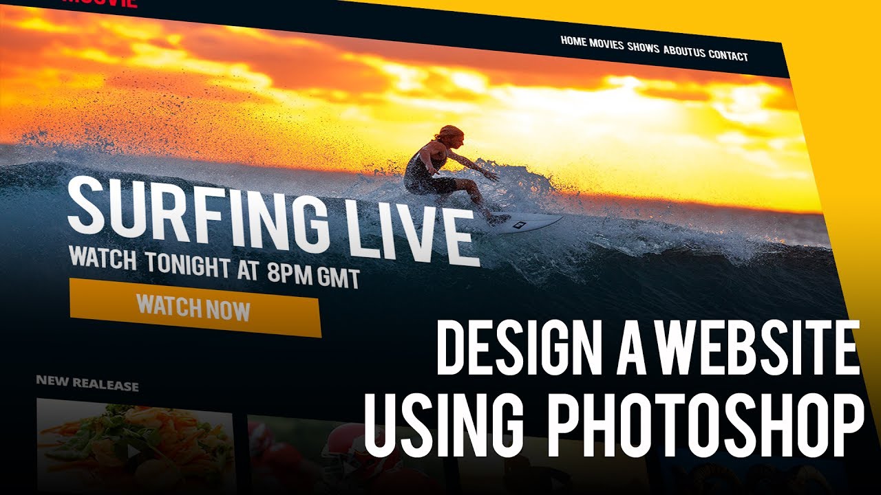 How to design a website in Photoshop