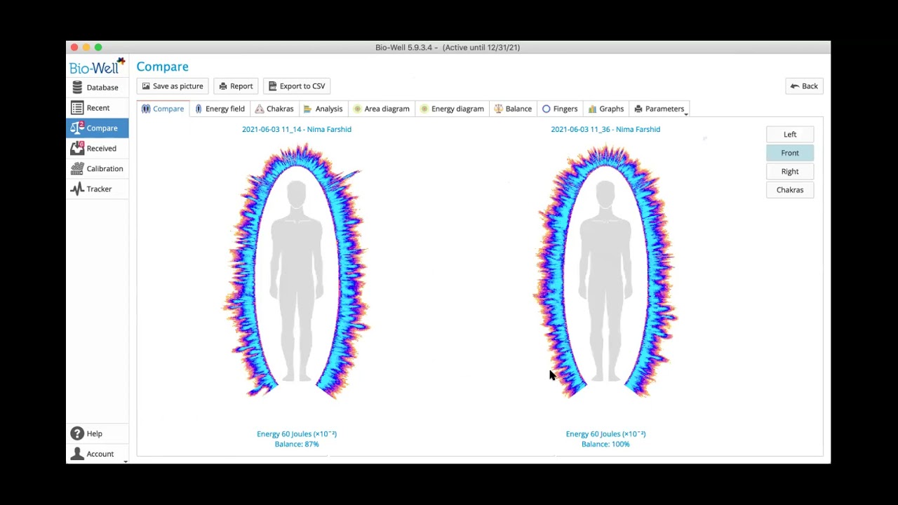 Bio-Well BioCor sound file testing