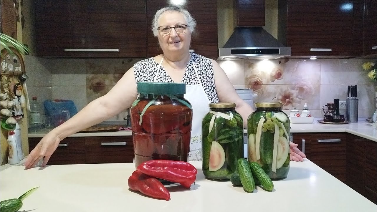 Murături pentru iarna fără conservant de la Bunica/Borcan de 8 L