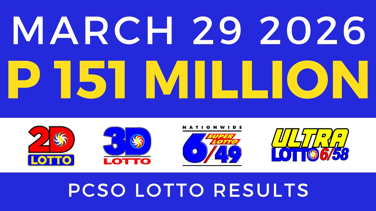 Lotto Result Today 9pm March 29 2026 Complete With Consolation Winners