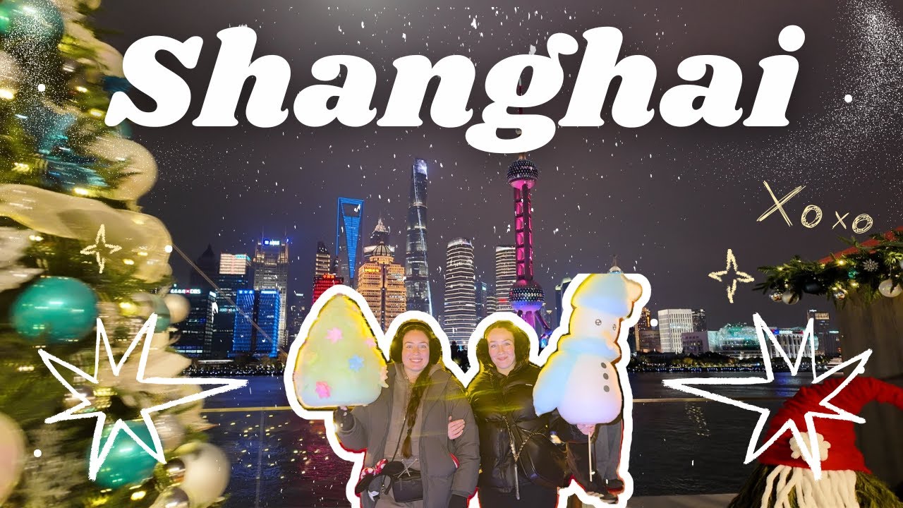 Рождественские ярмарки в Шанхае 🇨🇳🎄 Глинтвейн, гигантская сахарная вата и праздничная атмосфера